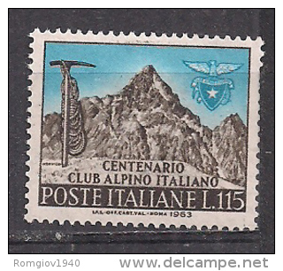 ITALIA 1963 CLUB ALPINO SASS. 960 MNH XF - 1961-70:  Nuevos