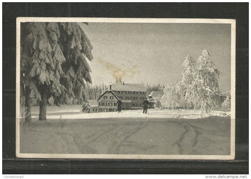 N* OPPENAU * HÖHENHOTEL UND WINTERSPORTPLATZ * ZUFLUCHT * 1947 MIT SKIFAHRER IM WINTER  **!! - Oppenau