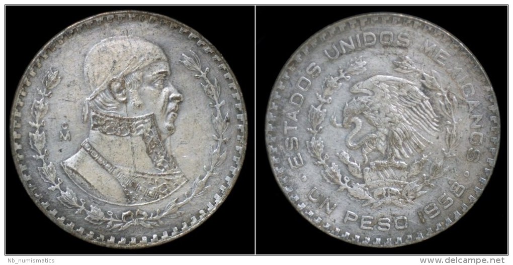 Mexico 1 Peso 1958 - Mexique