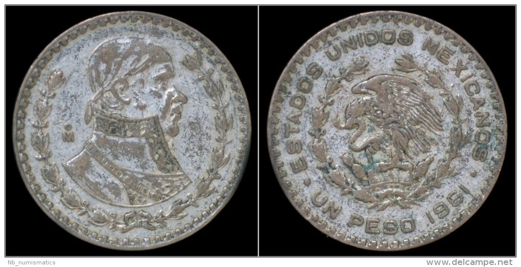 Mexico 1 Peso 1961 - Mexique