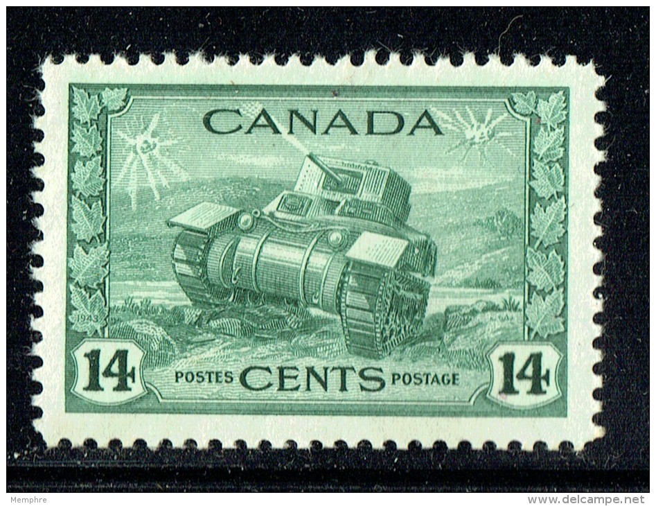 1942  War Issue  Ram Tank 14 Cents   Sc 259   MH - Neufs