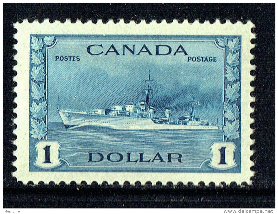 1942  War Issue   Destroyer  $1.00  Sc 262  MNH - Neufs