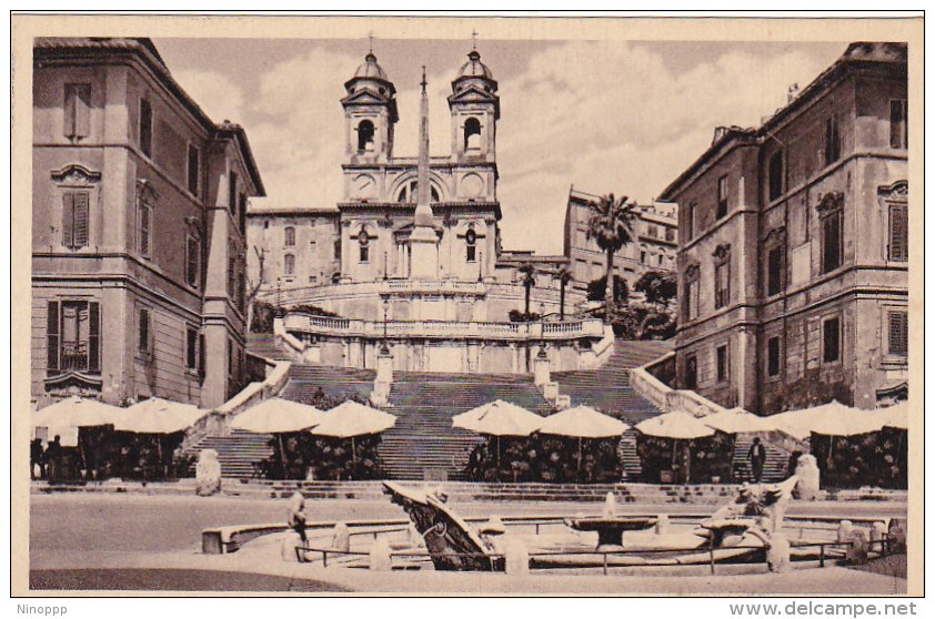Italy Unused Postcard Roma Chiesa Della Trinita Dei Monti - Marcofilía