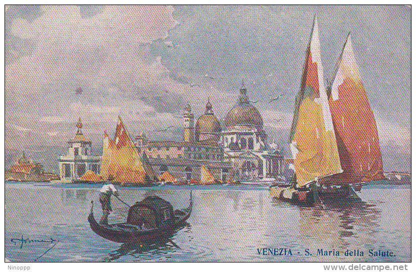 Italy Unused Postcard Venezia Santa Maria Della Salute - Storia Postale