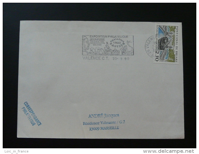 26 Drome Valence Louis Pasteur 1990 - Flamme Sur Lettre Postmark On Cover - Louis Pasteur