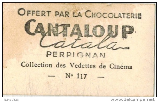 PHOTO ARTISTE CINEMA Signée R VOINQUEL Publicité CHOCOLATERIE Chocolat CANTALOUP Perpignan Michele MORGAN Format 3/5 Cm - Sonstige & Ohne Zuordnung