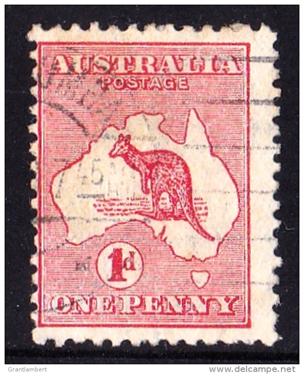 Australia 1913 Kangaroo 1d Red Die 1 1st WATERMARK SIDEWAYS Used - Used Stamps