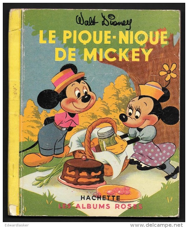 Coll. ALBUMS ROSES : Le Pique-Nique De Mickey //Walt Disney - Avril 1952 - Hachette