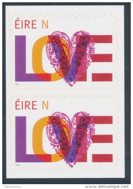 IRELAND/Irland/Eire 2015 Weddings Adhesive Pair** - Nuovi