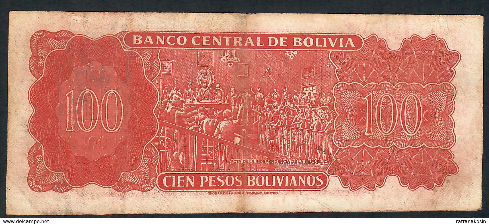 BOLIVIA   P164    100   PESOS BOLIVIANOS  1983   VF - Bolivia