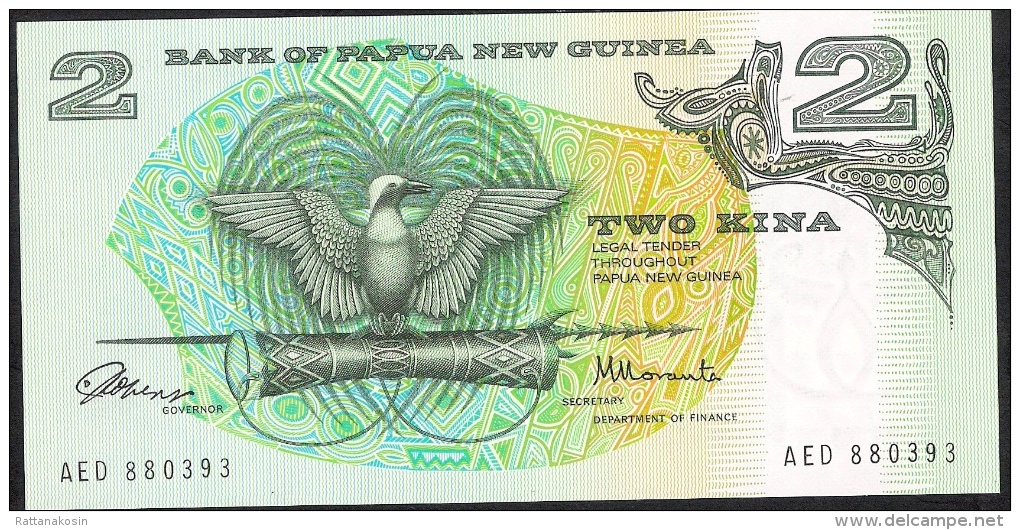 PAPUA NEW GUINEA   P5a   2  KINA   1980 FIRST SIGNATURE   UNC. - Papua New Guinea