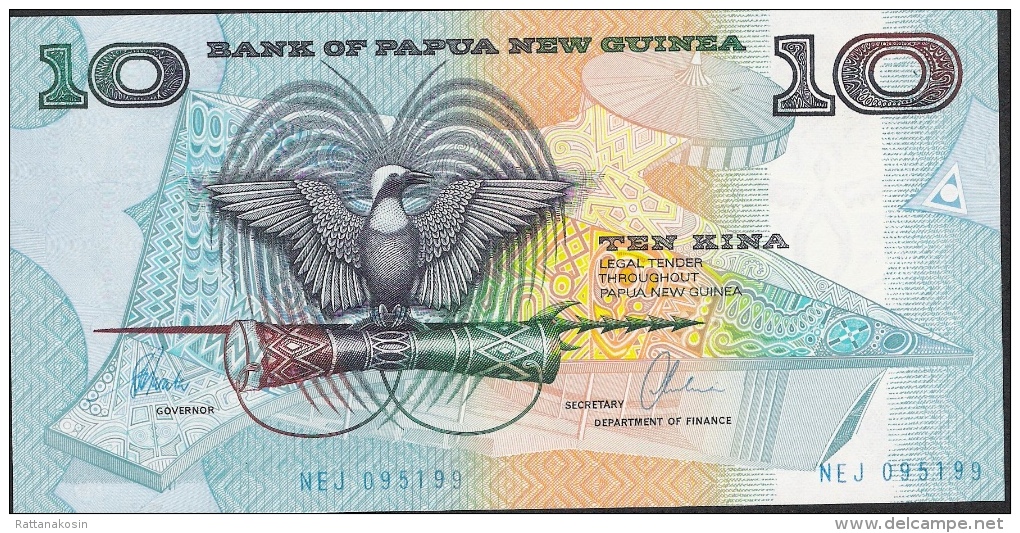 PAPUA NEW GUINEA   P9d   10 KINA   1985  SIGNATURE 6    UNC. - Papouasie-Nouvelle-Guinée