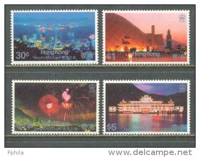 1983 HONG KONG HONG KONG BY NIGHT MICHEL: 415-418 MNH ** - Neufs