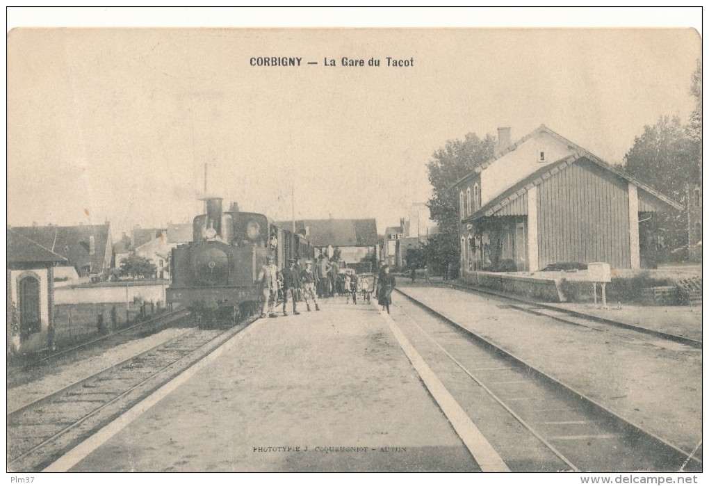 CORBIGNY - La Gare Du Tacot - Carte En L'état - Corbigny