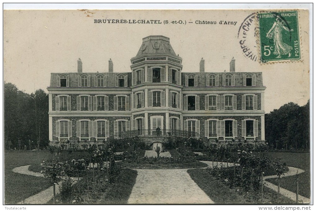 CPA  91 BRUYERES LE CHATEL CHATEAU D ARNY 1907 - Bruyeres Le Chatel