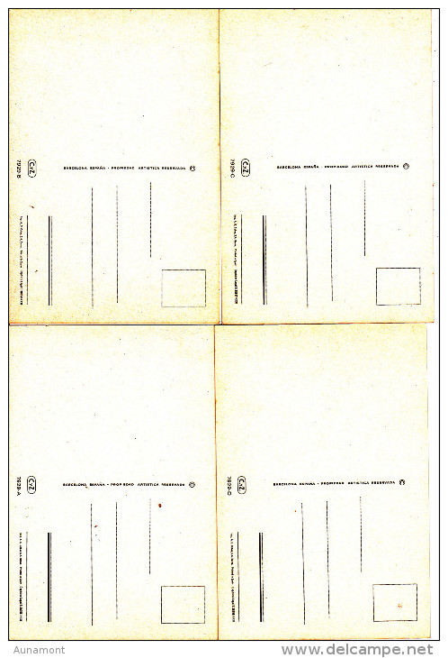 España---coleccion ,de "4 Tarjetas" - Matrimonios