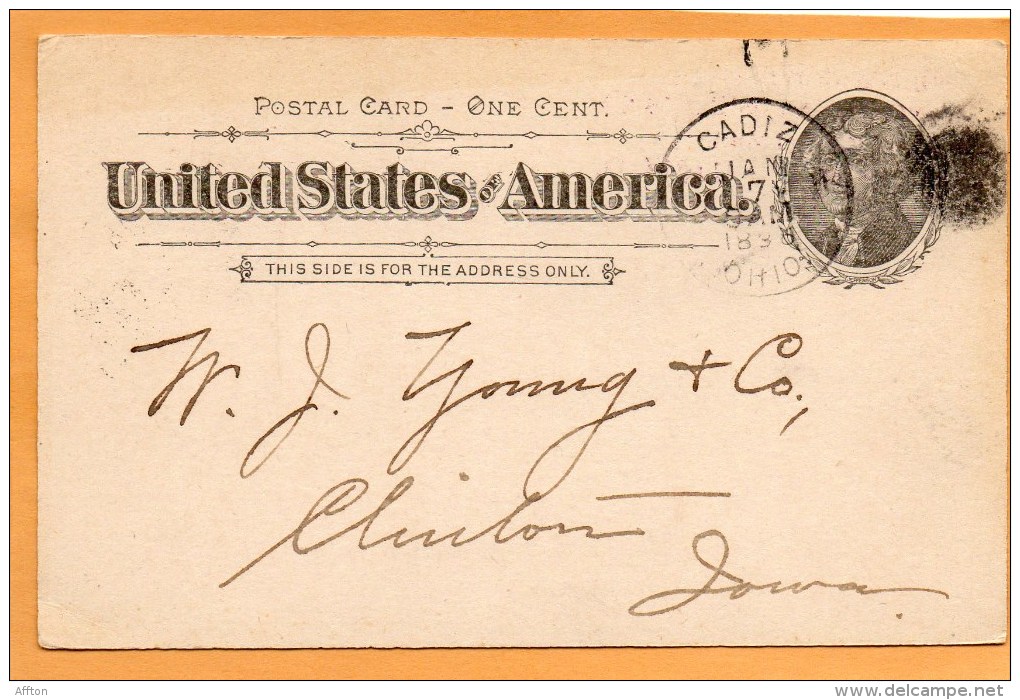 United States 1896 Card Mailed - ...-1900