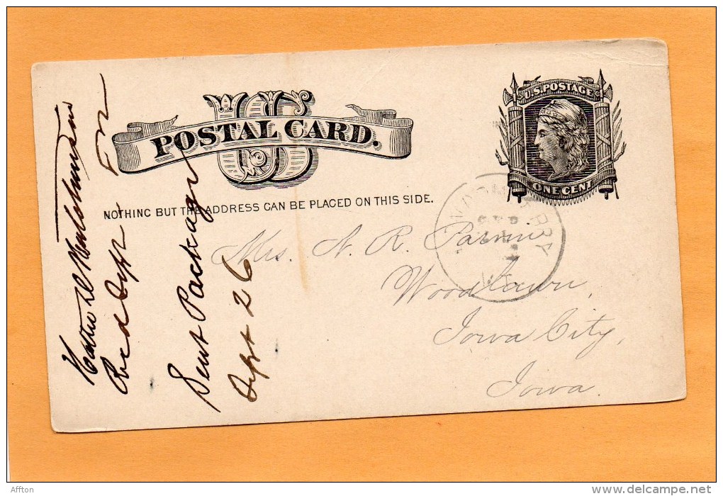 United States 1882 Card Mailed - ...-1900