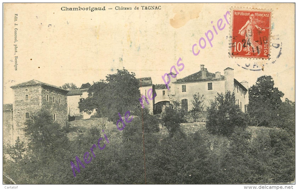 30. CHAMBORIGAUD . Chateau De TAGNAC . - Sonstige & Ohne Zuordnung