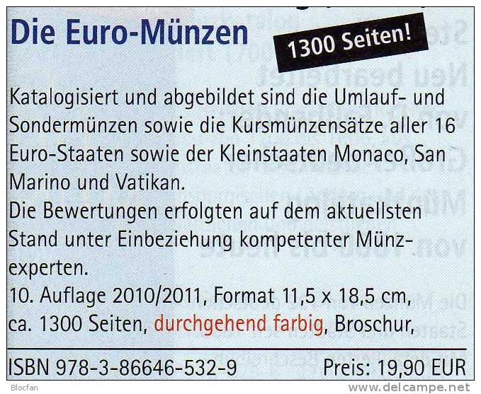 Die EURO-Münzen Katalog 2011 neu 20€ für Numis-Briefe, Numisblätter neueste Auflage von Gietl EU-contry and Germany