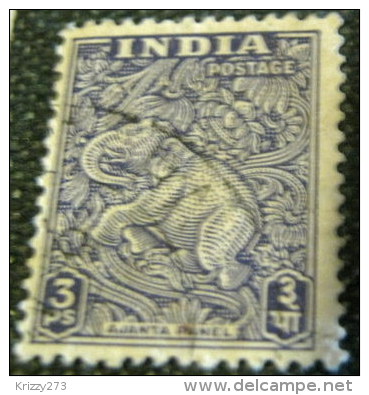 India 1949 Ajanta Panel 3p - Used - Used Stamps