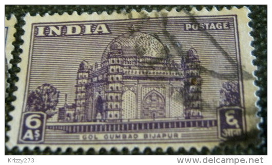 India 1949 Gol Gumbad Bijapur 6a - Used - Gebruikt