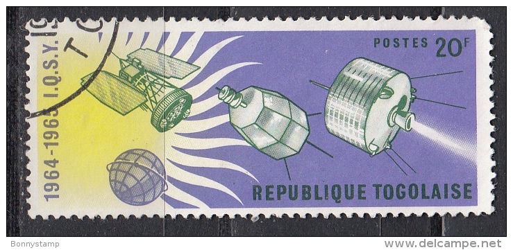 Togo, 1964 - 45fr Tiros, Telstar And Orbiting Solar Observatory - Nr.504 Usato° - Togo (1960-...)