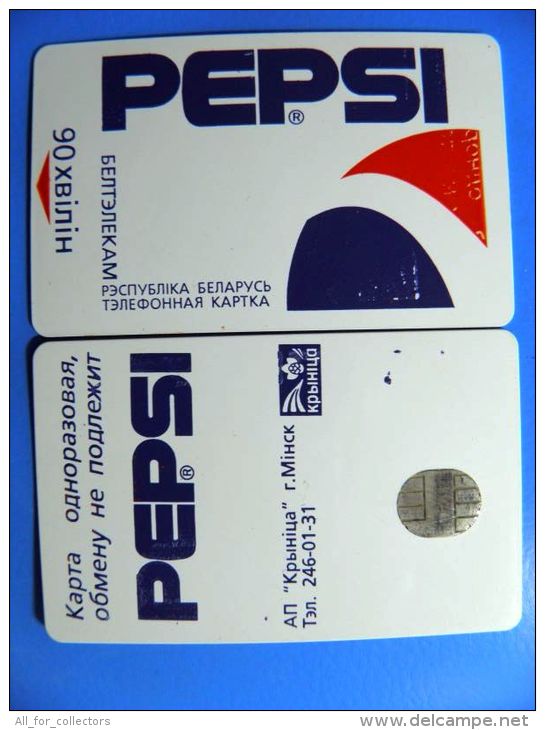 Chip Phone Card From Belarus, Pepsi 90un. - Belarús