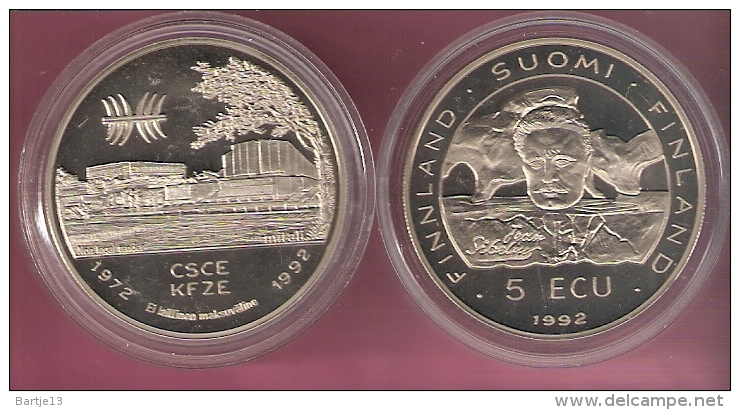 FINLAND 5 ECU 1992 JEAN SIBELIUS - Finlande