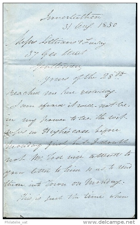 GRANDE GRETAGNE- LETTRE POUR EDIMBOURGH  1850   A  VOIR  LOT P2139 - Storia Postale