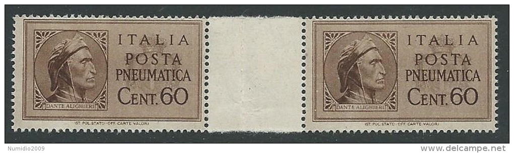 1945 LUOGOTENENZA POSTA PNEUMATICA 60 CENT PONTE MNH ** - SV1-4 - Authorized Private Service