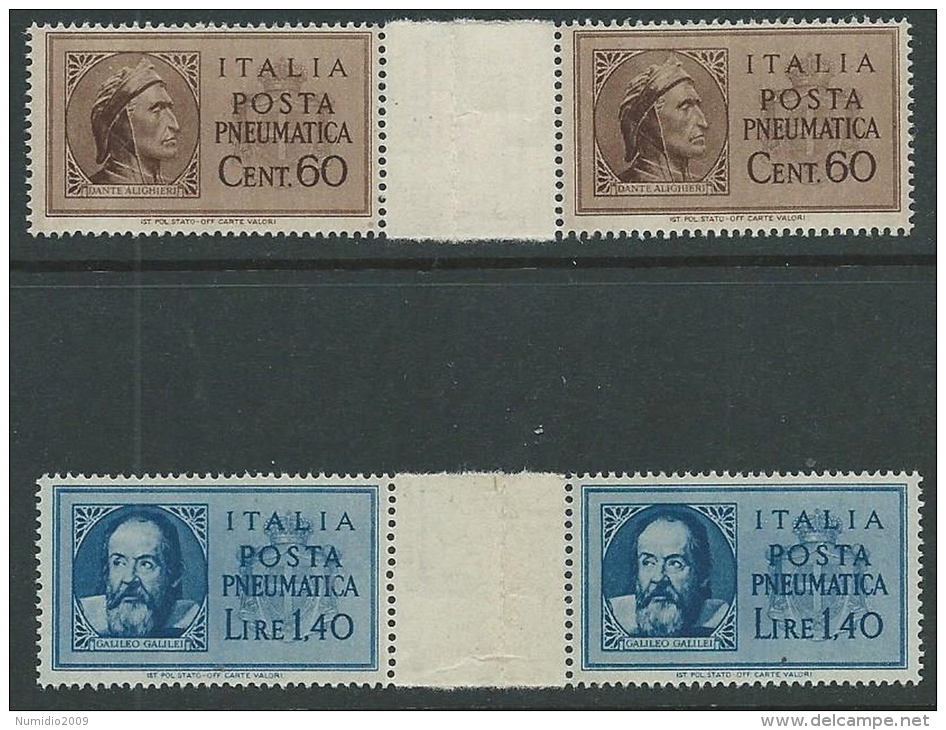 1945 LUOGOTENENZA POSTA PNEUMATICA PONTE MNH ** - SV1-8 - Geautoriseerde Privédienst