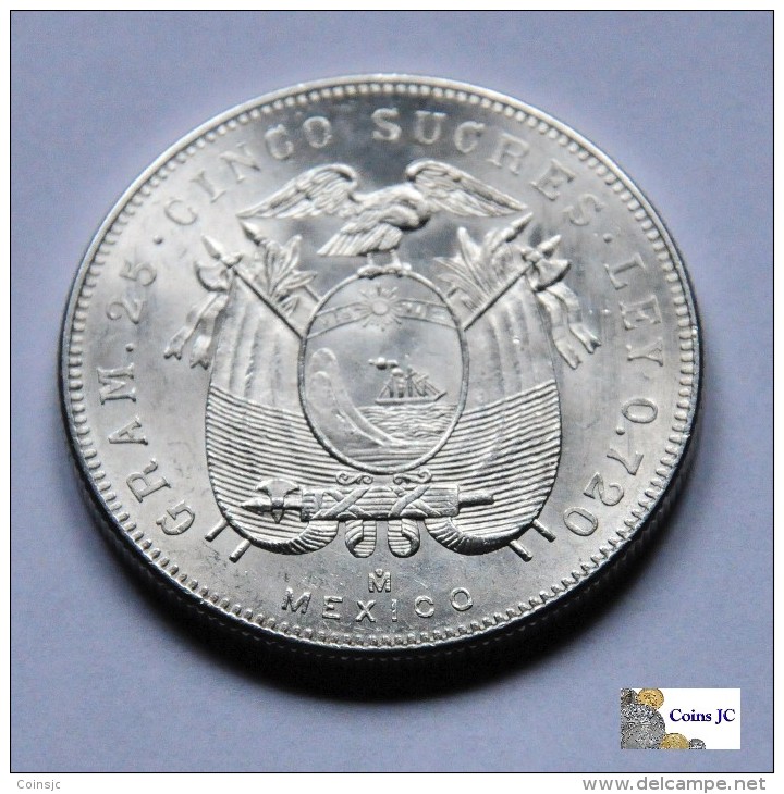 Ecuador - 5 Sucres - 1943 - Ecuador