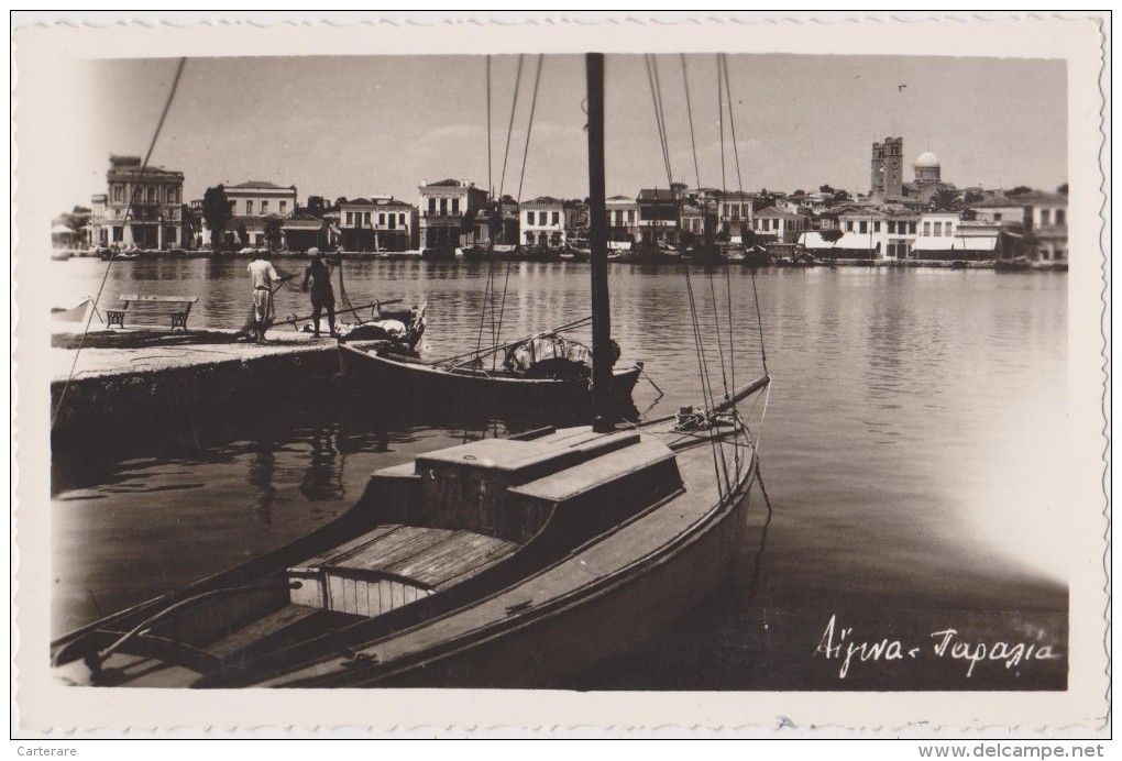 Carte Photo Indonésie,port De Pèche ,avec Pécheurs Et Filet,métier De La Mer,AIJWA JAPASIA,rare - Indonesia