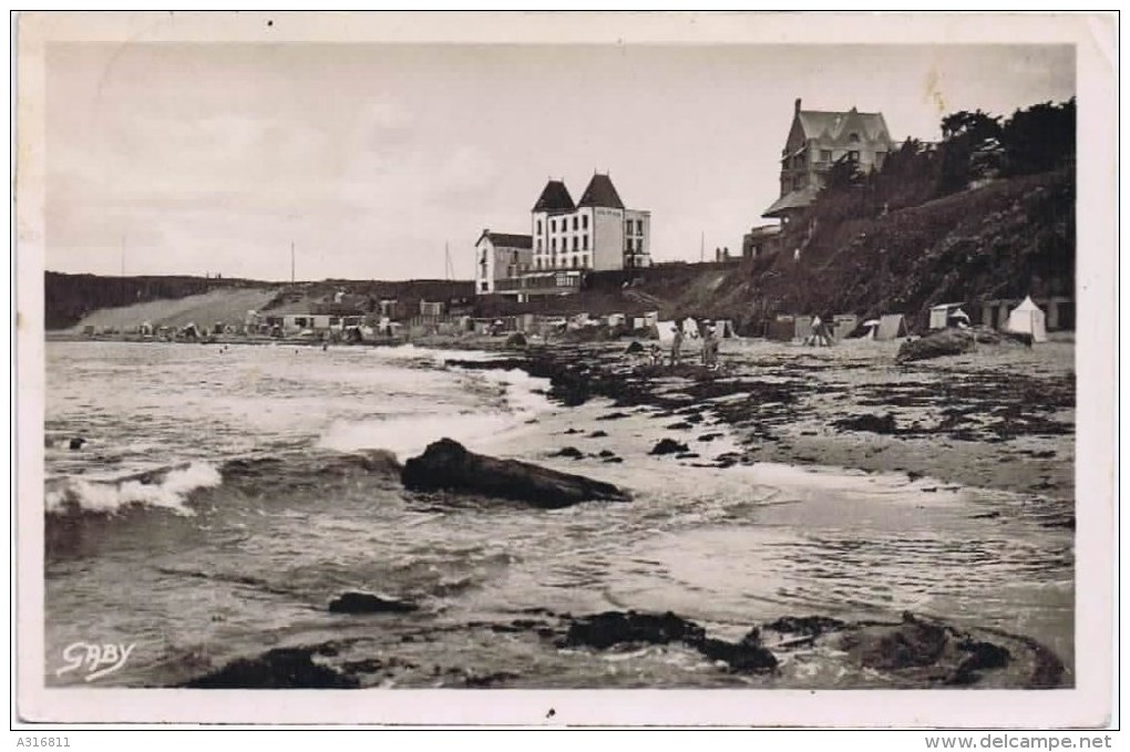 Carte Photo  Le Pouldu La Plage A Maree Basse - Le Pouldu