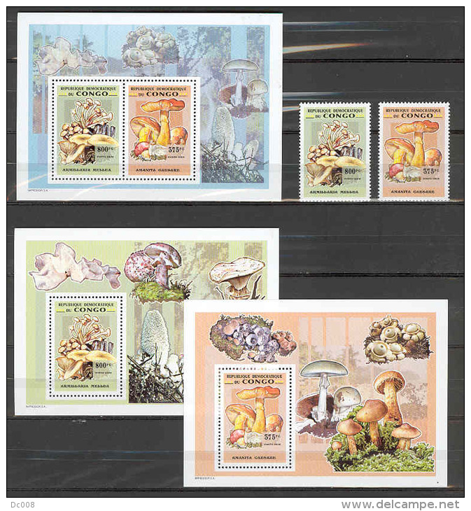 Mushrooms COB 2516/17+BL473/74+BL475 - 2007 MNH - Mint/hinged