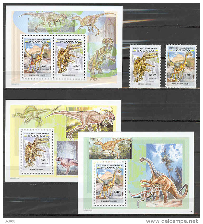 Prehistoric Animals COB 2514/15+BL471/72+BL472 - 2007 MNH - Ungebraucht