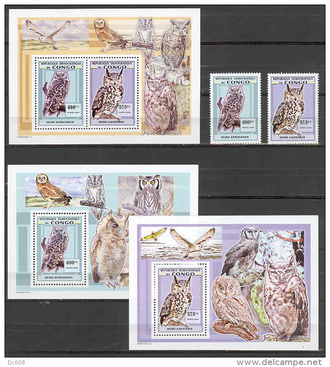 Owls COB 2510/11+BL464/65+BL466 - 2007 MNH - Nuevos