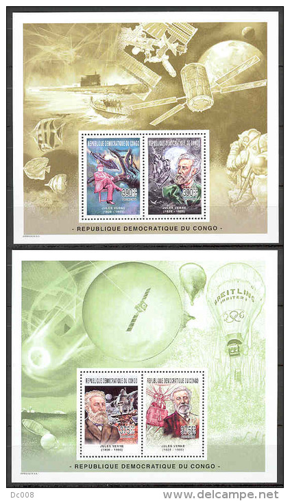 Jules Verne COB BL346/47 2005 MNH - Neufs