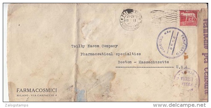 Italy Old Cover, Stamps, War Censership   (Z-9295) - 1946-47 Corpo Polacco Period