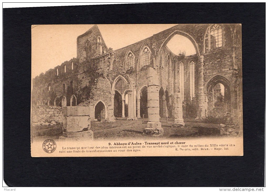 51719    Belgio,  Abbaye De L"Aulne, Transept Nord Et Choeur,   NV - Thuin