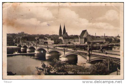 Germany Frankfurt Oder Oderbrucke Old Postcard. - Frankfurt A. D. Oder