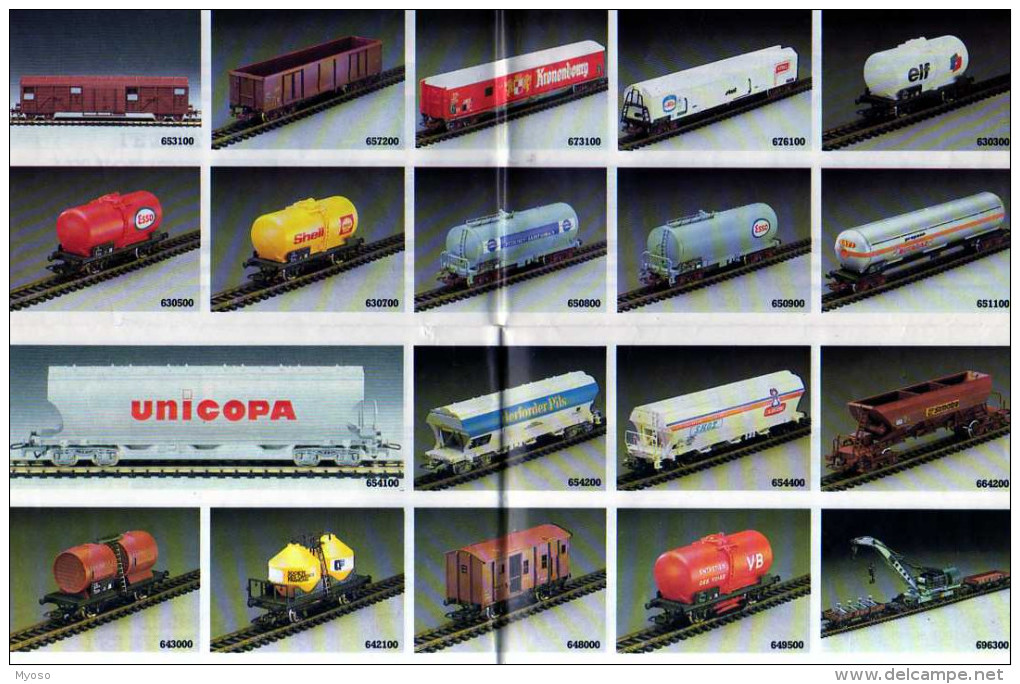 Catalogue Depliant JOUEF,10 Feuillets, Locos Vapeur,electriques,diesel,autorails,rames Voyageurs,TGV,voitures Voyageurs - France