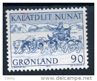 1972 - GROENLANDIA - GREENLAND - GRONLAND - Catg Mi. 80 - MLH - (T/AE27022015....) - Neufs