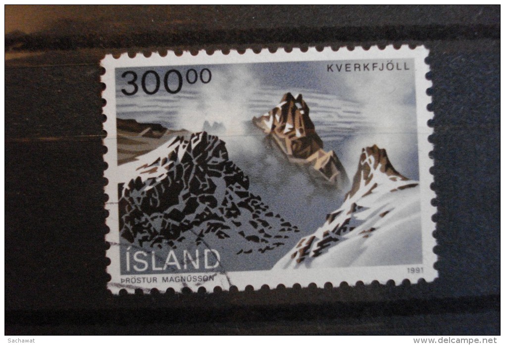 Islande - Année 1991 - 300k Kverkfjöll - Y.T. 694 - Oblitéré - Used - Gestempeld - Used Stamps