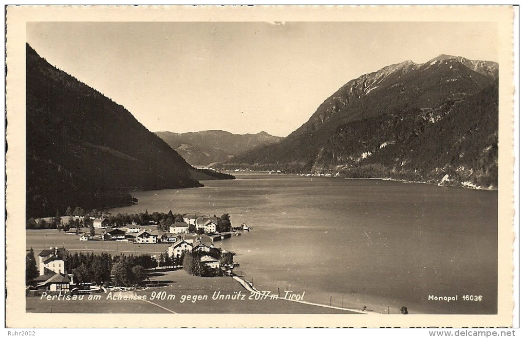 Alte AK Pertisau Am Achensee Gegen Unütz (1941) - Achenseeorte