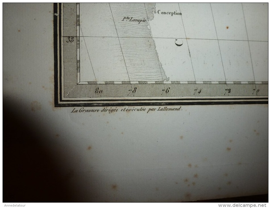 1829 Carte Géographique BRESIL  Par Lapie 1er Géographe Du Roi, Grav. Lallemand ,Chez Eymery Fruger & Cie - Geographical Maps