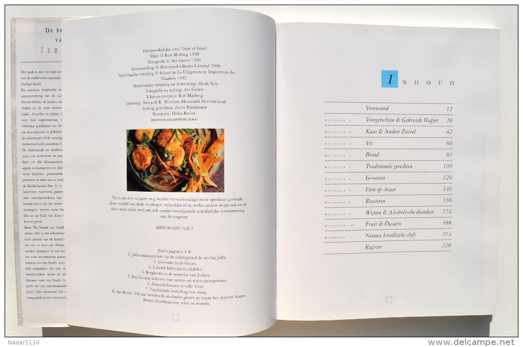 Gastronomie /  CUISINE JUIVE / Joodse Keuken : De SMAAK Van ISRAEL, Een Mediterraan Feest - Avi GANOR - Schuyt - Practical