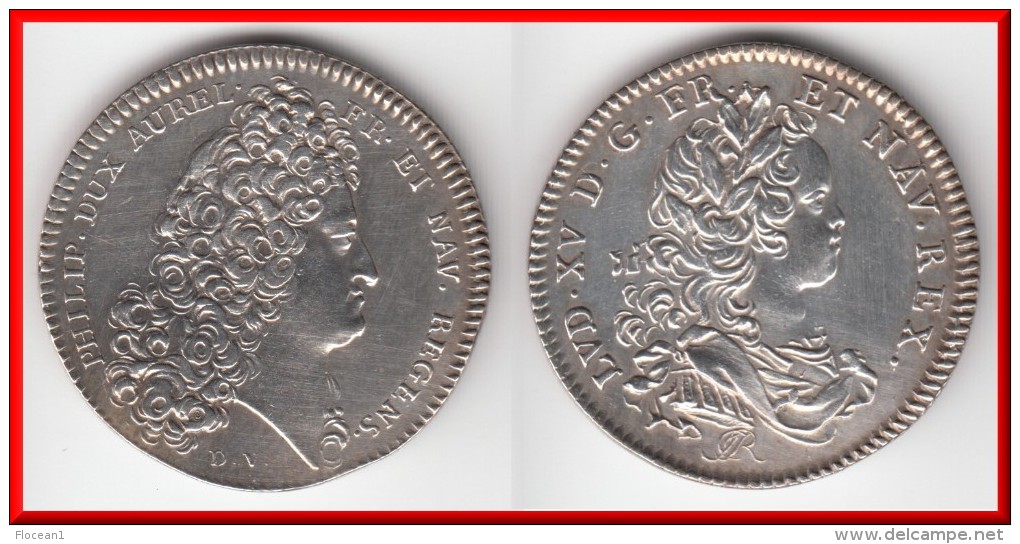 SPLENDIDE **** JETON PHILIPPE D'ORLEANS - LOUIS XV - ARGENT - SILVER **** EN ACHAT IMMEDIAT - Royal / Of Nobility