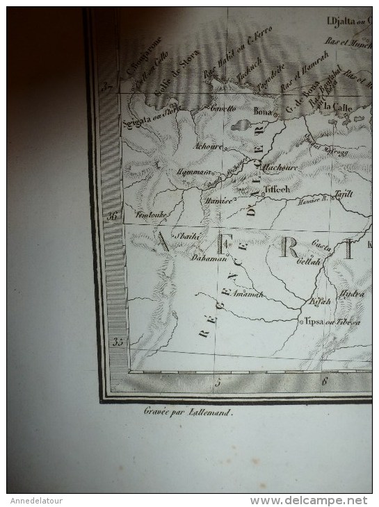 1831 Carte  ITALIE , CORSE    Par Lapie 1er Géographe Du Roi, Grav. Lallemand ,Chez Eymery Fruger & Cie - Cartes Géographiques